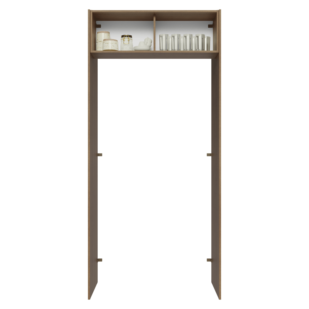 Mueble para empotrar Heladera 103 cm 1 Puerta Abatible Marrón/Gris Agata Madesa