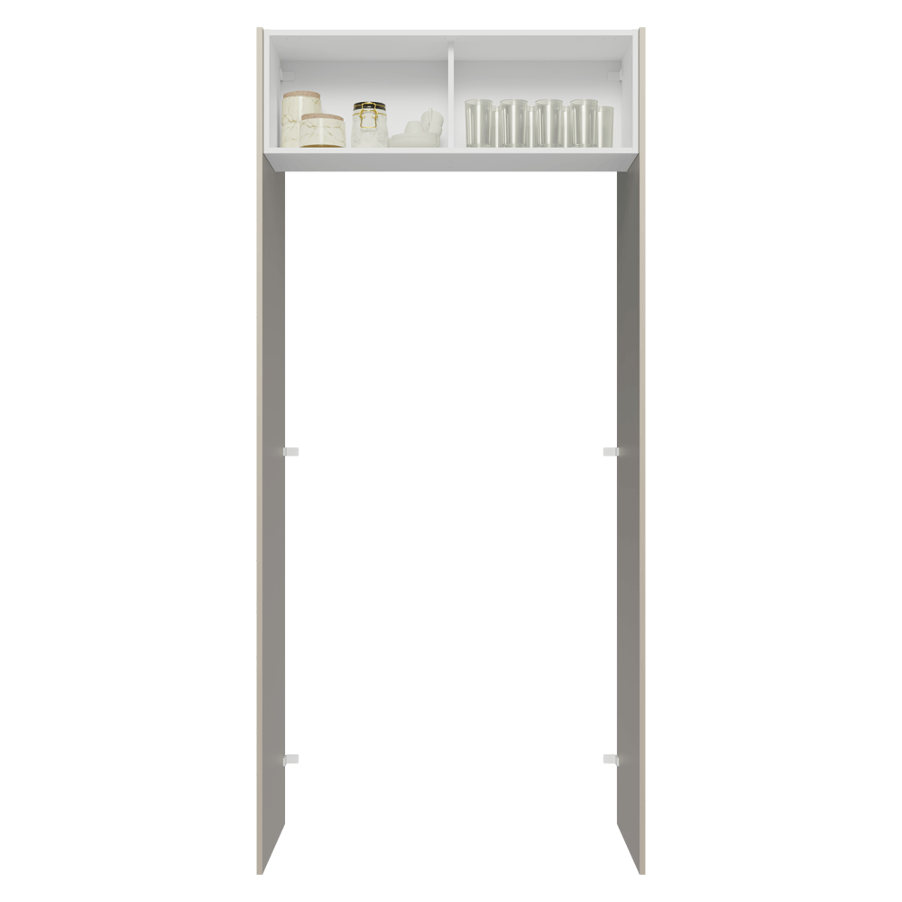 Mueble para empotrar Heladera 103 cm 1 Puerta Abatible Crema/Blanco/Crema Vik Madesa