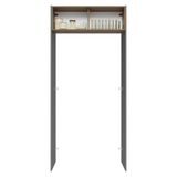 Mueble para empotrar Heladera 103 cm 1 Puerta Abatible  Gris/Marrón/Gris Lux Madesa