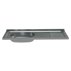 Bacha de Acero Inoxidable para Cocina 105 x 44 cm Gris Madesa