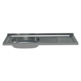 Bacha de acero inoxidable Para Cocina Madesa 105 X 44cm Color Gris