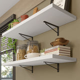 Kit 2 Estantes de Cocina Flotantes 60 cm Blanco Madesa