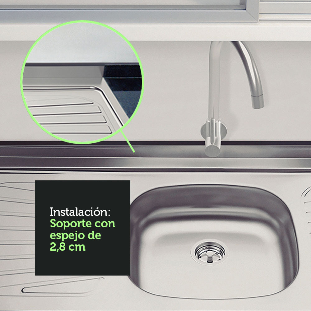 Bacha de Acero Inoxidable Tramontina 120 x 52 cm