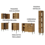 Combo completo de Cocina Esquinera 325cm Emilly Water Madesa 02