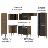 Combo completo de Cocina Esquinera 385cm Emilly Love Madesa 01