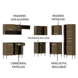 Combo completo de Cocina Esquinera Madesa 417cm Emilly Ice 01