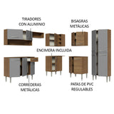 Combo completo de Cocina Esquinera Madesa Emilly 417cm MG