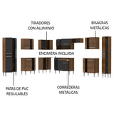 Combo completo de Cocina Esquinera 513cm Emilly Big Madesa 02