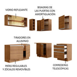 Combo completo de Cocina Esquinera 329cm Glamy Madesa 02