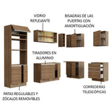 Combo completo de Cocina Esquinera 399cm Glamy Madesa 02 Marrón