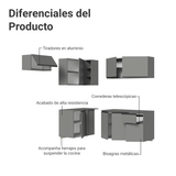 Combo completo de Cocina Esquinera Flotante 325cm Gris Nice Madesa 05