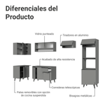 Combo completo de Cocina Esquinera 385cm Gris Nice Madesa 03