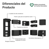 Combo completo de Cocina Esquinero 465 cm Flotante Negro Nice Madesa 10