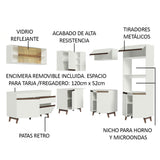 Combo completo de Cocina Esquinera Madesa Reims 402cm BB 01