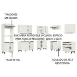 Combo completo de Cocina Esquinera 462cm Reims Blanco 01