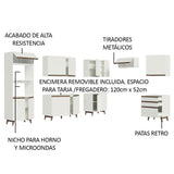 Combo completo de Cocina Esquinera Madesa Reims 462cm BB 02