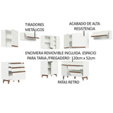 Combo completo de Cocina Esquinera Madesa Reims 462cm BB 03