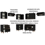 Combo completo de Cocina Esquinera Madesa Reims 462cm NN 03