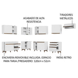 Combo completo de Cocina Esquinera Madesa Reims 512cm BB 01