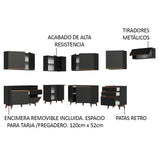 Combo completo de Cocina Esquinera Madesa Reims 512cm NN 01
