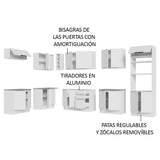 Combo Completo de Cocina Esquinera 499 cm Blanco Stella Madesa 01