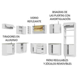 Combo Completo de Cocina Esquinera 499 cm Blanco Stella Madesa 02