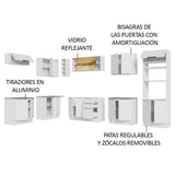 Combo Completo de Cocina Esquinera 499 cm Blanco Stella Madesa 03