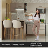 Isla de Cocina con Tapa y bajo mesada Madesa Agata 120cm MC
