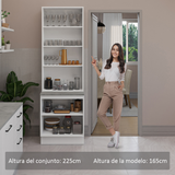 Kit Bajo Mesada con Cristalero Madesa Agata 70cm BB 01