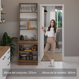 Kit Bajo Mesada con Cristalero Madesa Agata 70cm MB 01