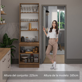 Kit Bajo Mesada con Cristalero Madesa Agata 70cm MC 01