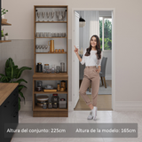Kit Bajo Mesada con Cristalero Madesa Agata 70cm MG 01