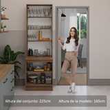 Kit Bajo Mesada con Cristalero Madesa Agata 70cm MG 01