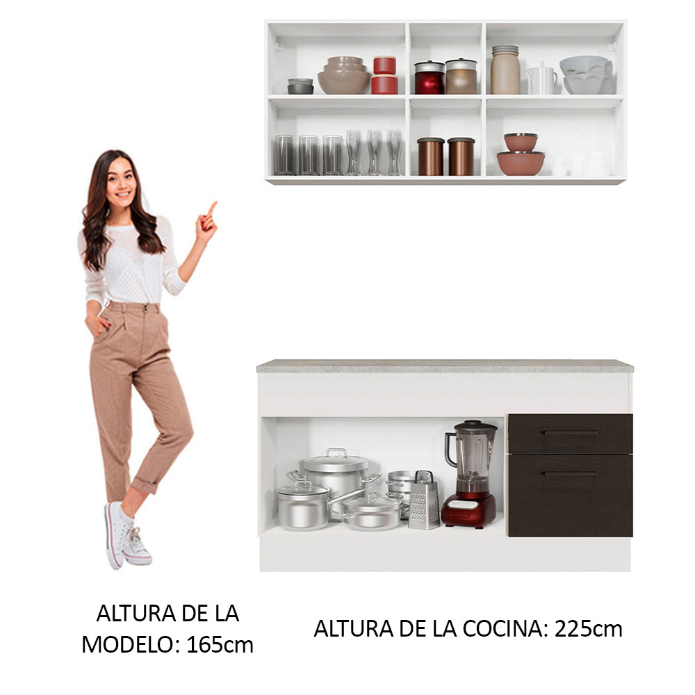 Combo de Cocina Madesa Agata 150cm BN 01