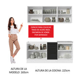 Combo de Cocina Madesa Agata 180cm BN 01