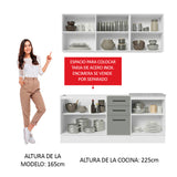 Combo de Cocina Madesa Agata 180cm BG 01