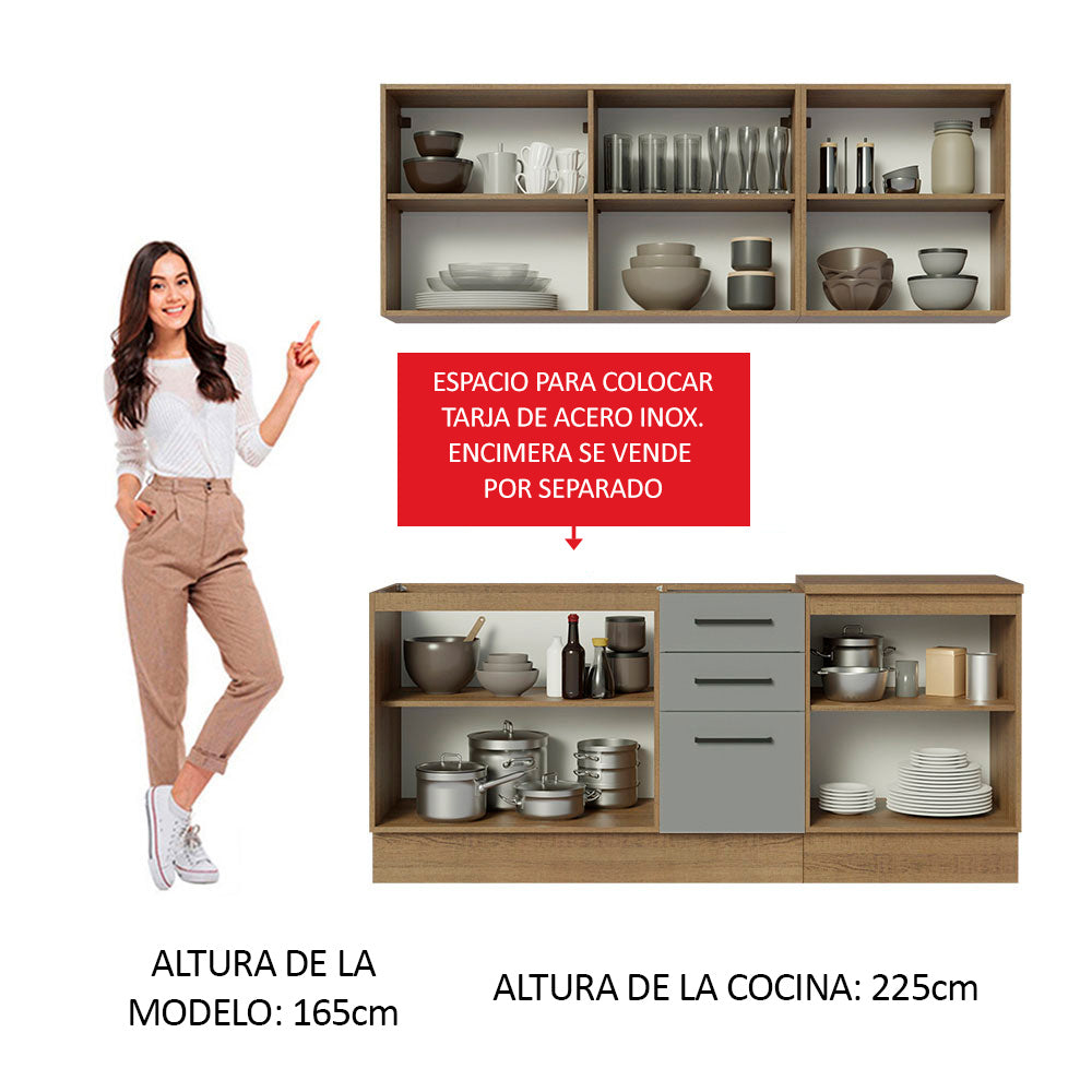 Combo de Cocina Madesa Agata 180cm MG 01