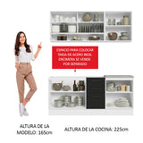 Combo de Cocina Madesa Agata 180cm BN 02
