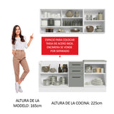 Combo de Cocina Madesa Agata 180cm BG 02