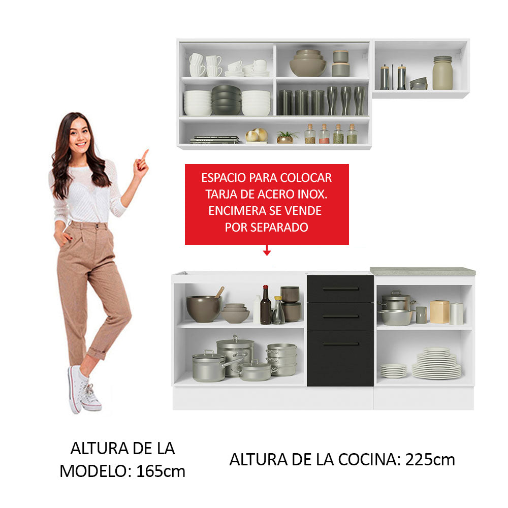 Combo de Cocina Madesa Agata 180cm BN 04