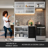 Combo de Cocina Madesa Agata 180cm BN 09