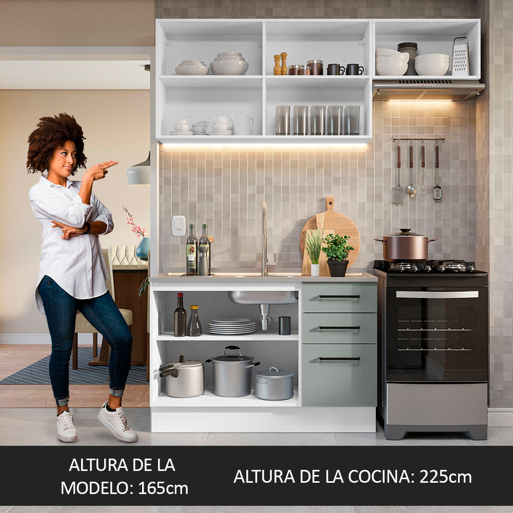 Combo de Cocina Madesa Agata 180cm BG 09