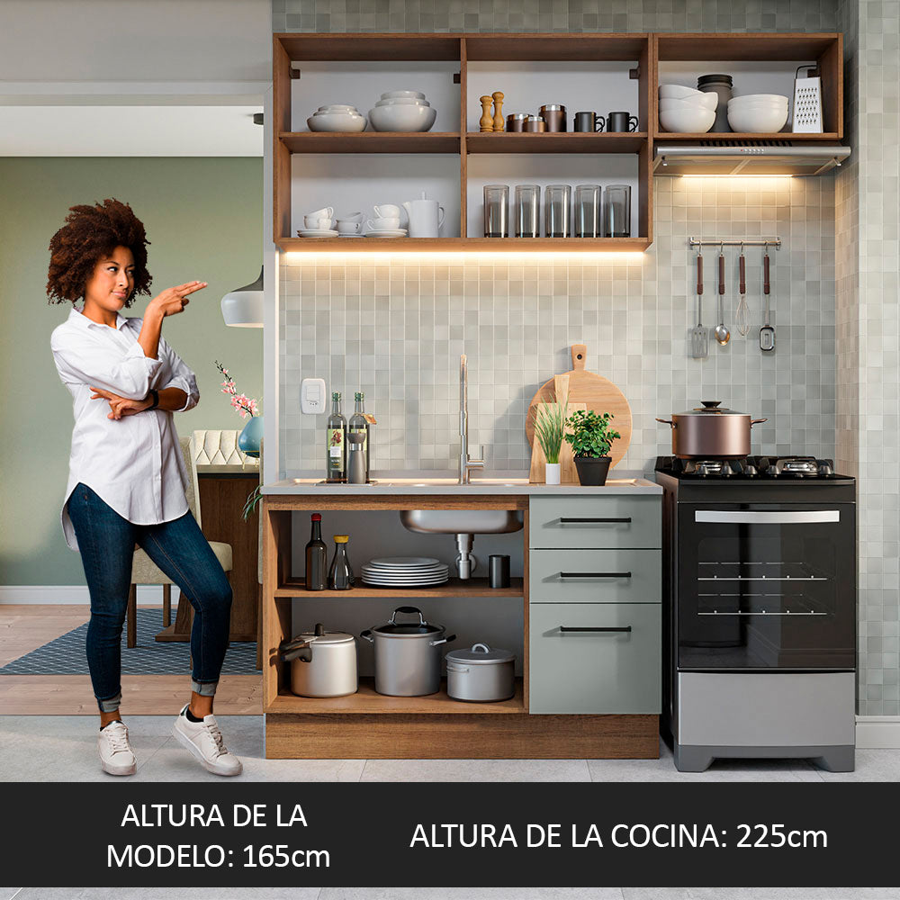 Combo de Cocina Madesa Agata 180cm MG 09