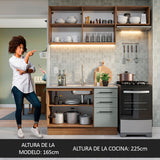 Combo de Cocina Madesa Agata 180cm MG 09