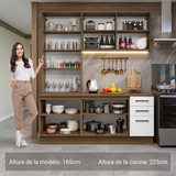 Combo de Cocina con Cristalero Madesa Agata MB