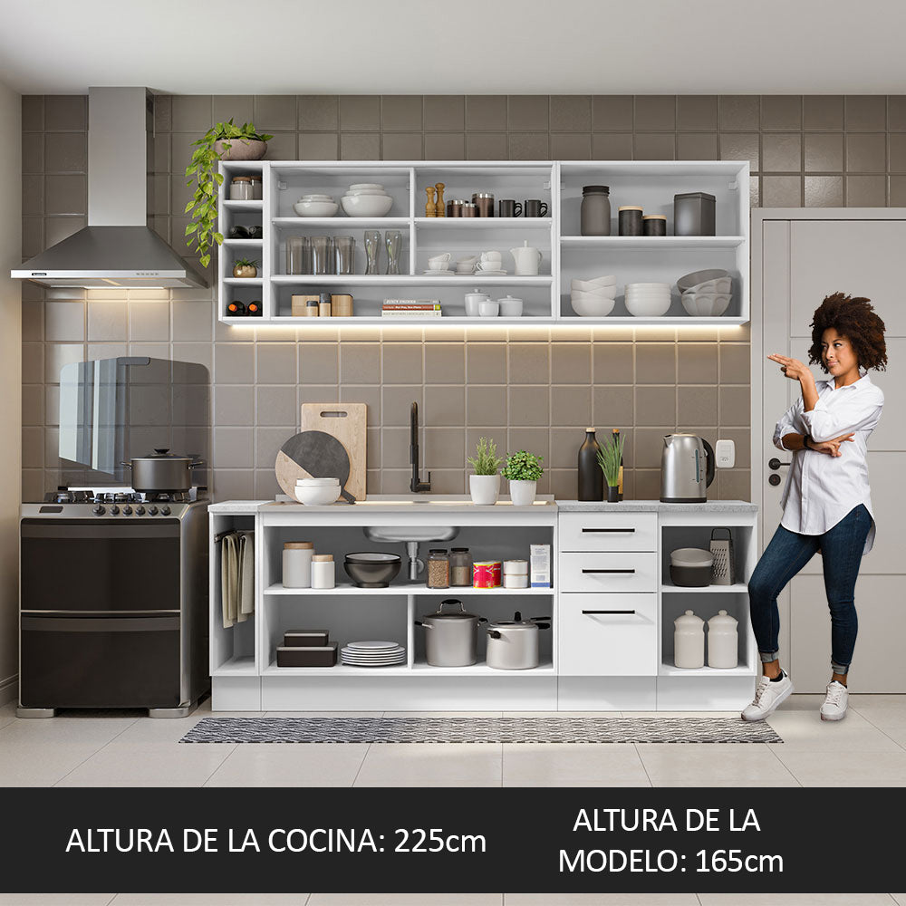 Combo completo de Cocina Madesa Agata 220cm BB 01