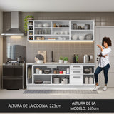 Combo completo de Cocina Madesa Agata 220cm BB 01