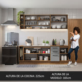 Combo completo de Cocina Madesa Agata 220cm BC 01