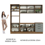 Combo completo de Cocina Madesa Agata 250cm MG 01