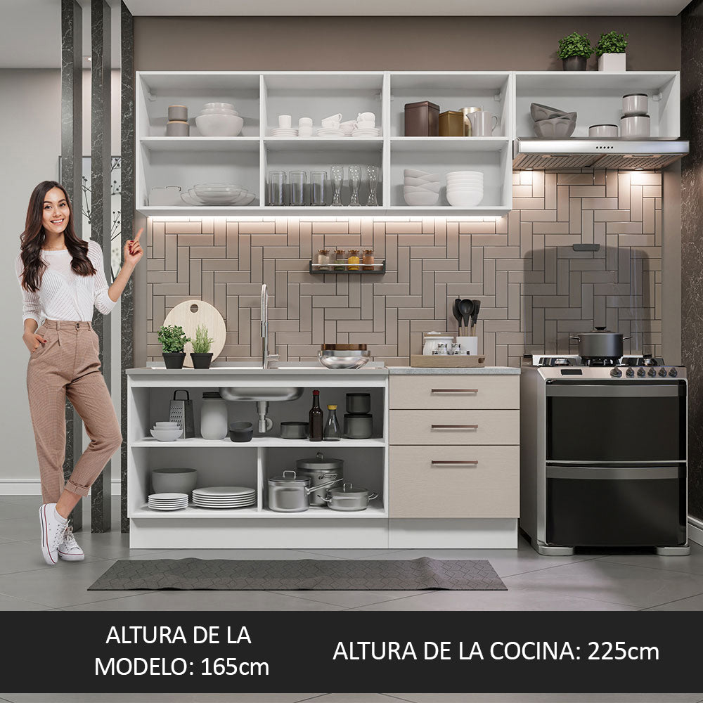 Combo completo de Cocina Madesa Agata 260cm BC 02